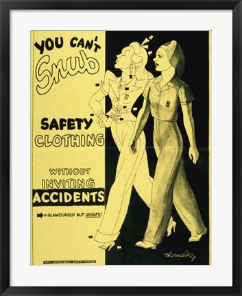 Framed Safety Clothing Print