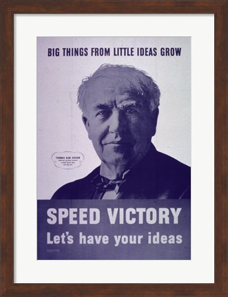 Framed Big things from little ideas grow Print