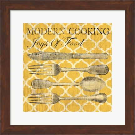 Framed Modern Cooking Print
