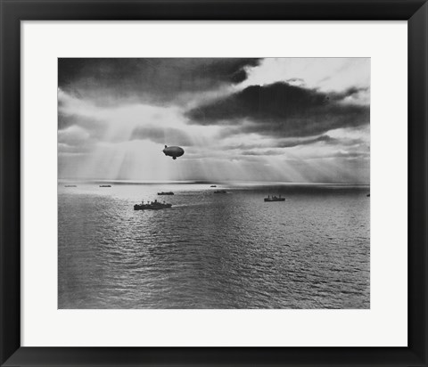 Framed U.S. Navy Blimp Print