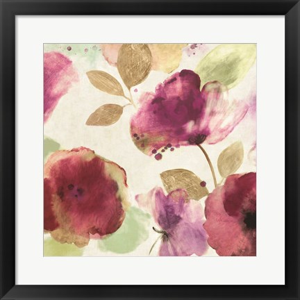 Framed Watercolour Florals I Print