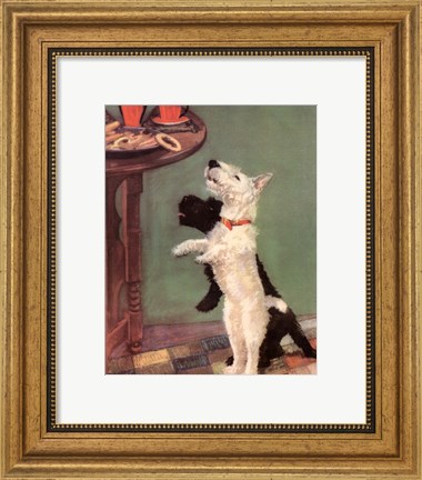 Framed Terrier Trouble V Print