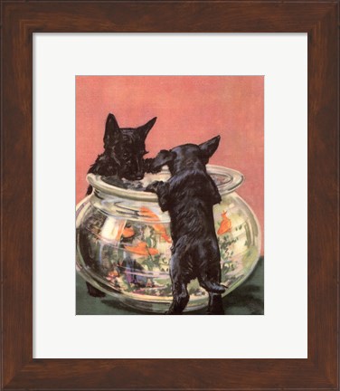Framed Terrier Trouble VI Print