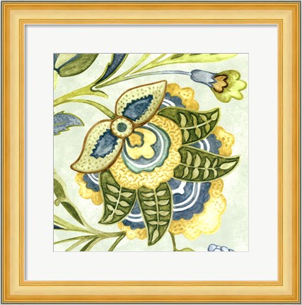 Framed Decorative Golden Bloom IV Print