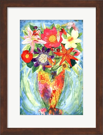 Framed Grandes Flower Print