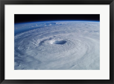 Framed Hurricane Isabel, as seen from the International Space Station Print