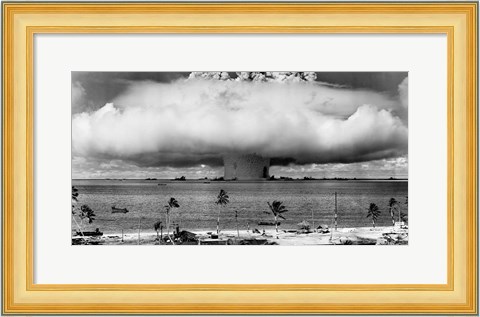 Framed Atom Bomb, Bikini Atoll Print