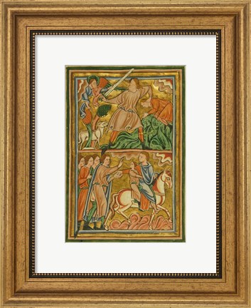 Framed Angel Halts Abraham&#39;s Sacrifice of Isaac Print