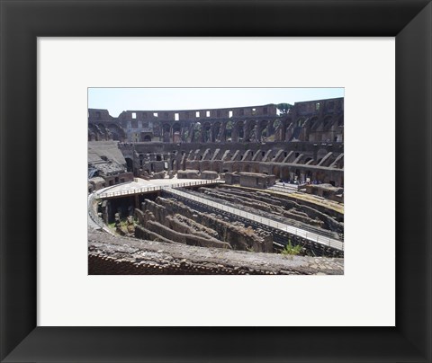 Framed Colosseum in Rome side view Print