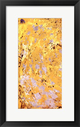 Framed Silvery Yellow I Print