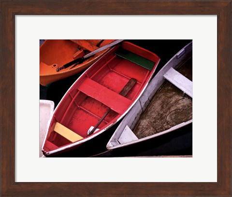 Framed Wooden Rowboats XII Print