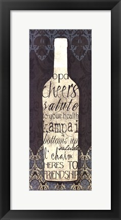 Framed Wine Collection I Print