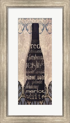 Framed Wine Collection II Print