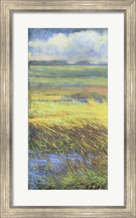 Framed Shimmering Marsh I Print