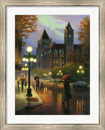 Framed Rainy Twilight Print