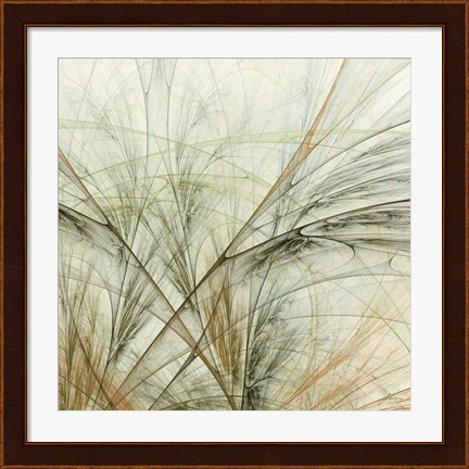 Framed Fractal Grass VI Print
