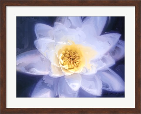 Framed Painterly Flower III Print