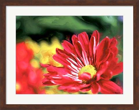 Framed Painterly Flower VI Print