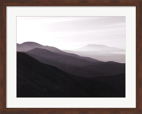 Framed Mountains &amp; Haze I Print