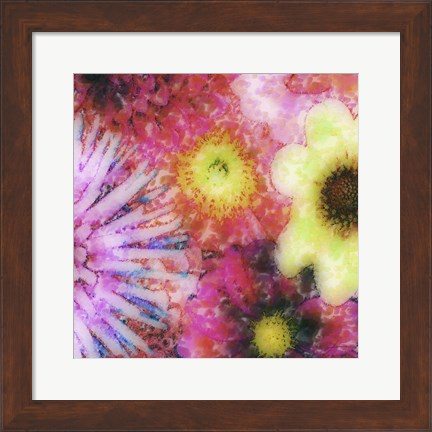 Framed Floral Reef III Print