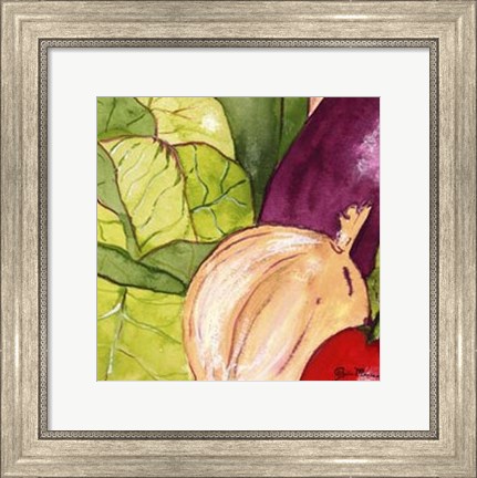 Framed Vegetable Melange III Print