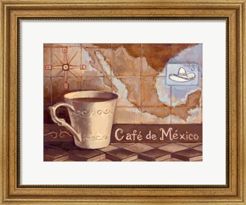 Framed Cafe de Mexico Print
