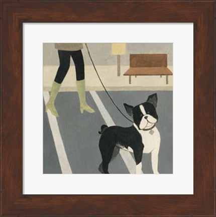 Framed City Dogs III Print