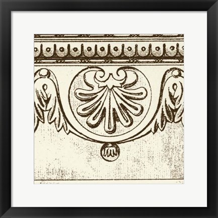 Framed Sepia Detail II Print
