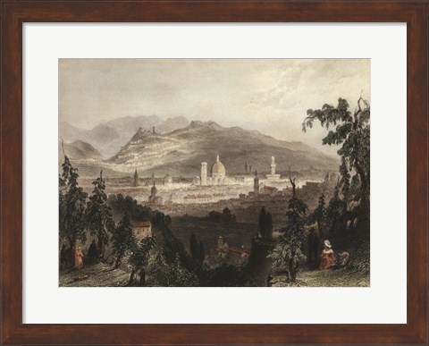 Framed Florence &amp; Fiesole, Italy Print