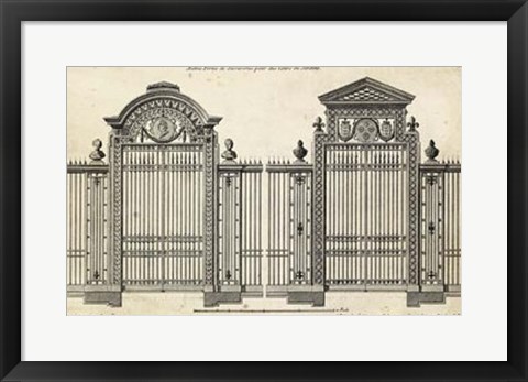 Framed Neufforge Gate II Print