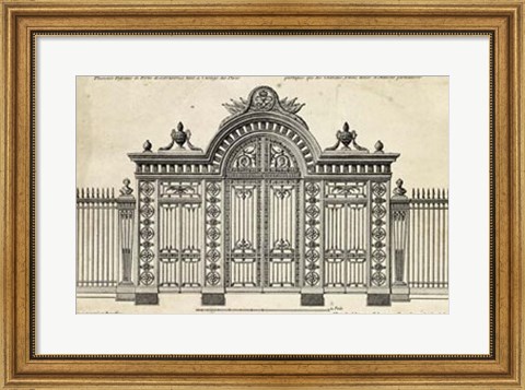 Framed Neufforge Gate III Print