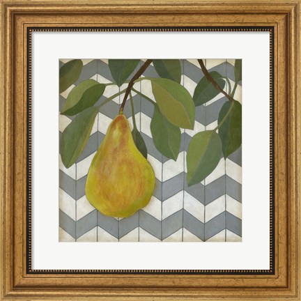 Framed Fruit and Pattern II Print