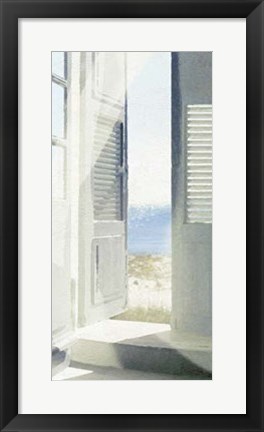 Framed Coastal Doorway II Print