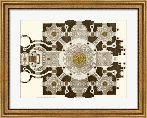 Framed French Marquetry III Print