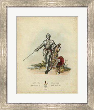 Framed Men in Armour I Print