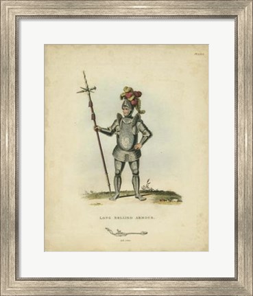 Framed Men in Armour III Print