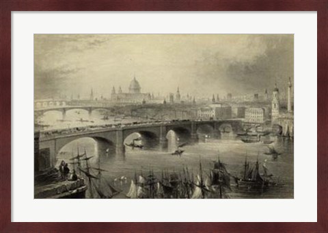 Framed General View of London Print