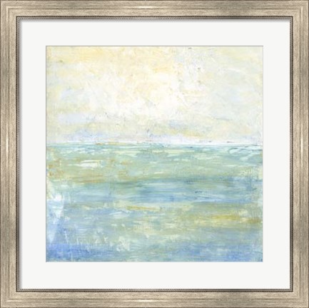 Framed Tranquil Coast I Print
