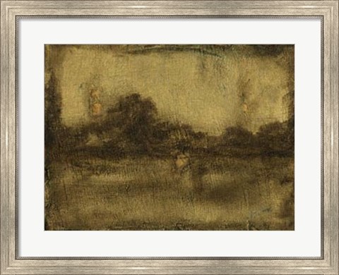 Framed Gilded Landscape I Print