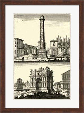 Framed Column of Trajan Print