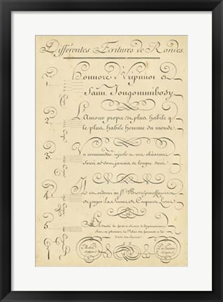 Framed Alphabet Sampler III Print