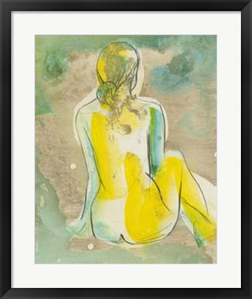 Framed Figure in Relief I Print