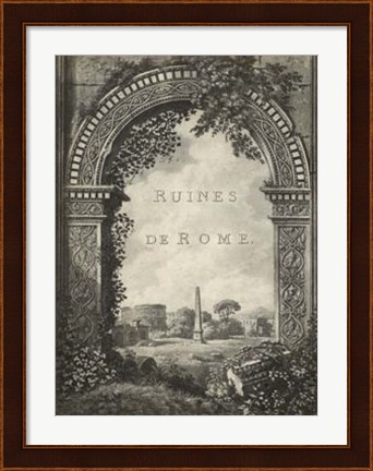 Framed Ruines de Rome Print