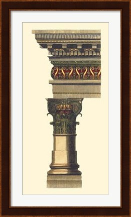Framed Column &amp; Cornice I Print