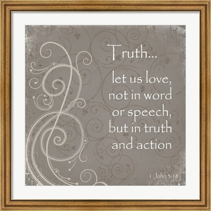 Framed Truth Quote Print