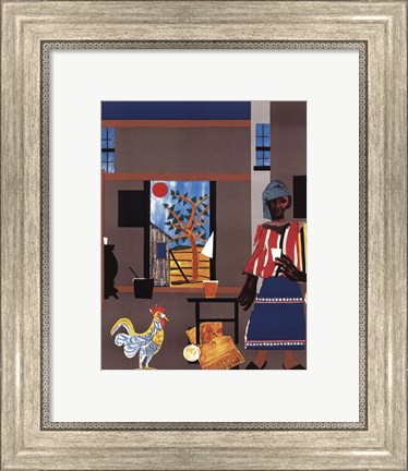 Framed Morning of the Rooster, 1980 Print