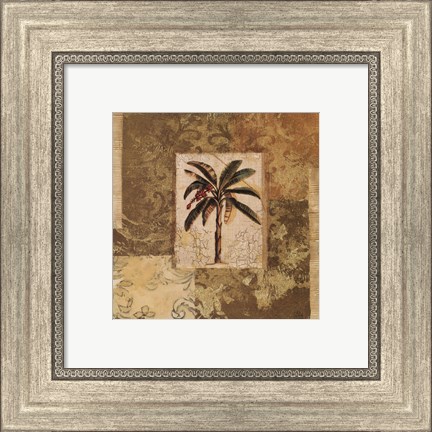 Framed Palm Patchwork II Print
