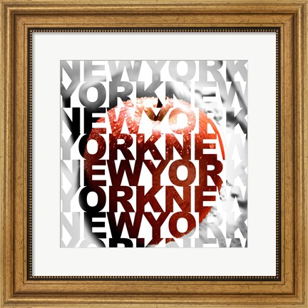 Framed New York – Big Apple Print