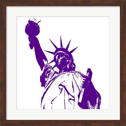Framed Purple Liberty Print