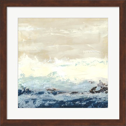 Framed Coastal Currents I Print